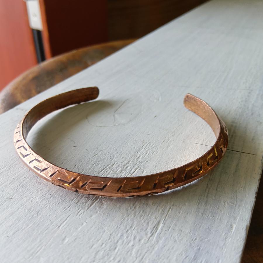 銅 バングル コッパー ブレスレット ネパール ハンドメイド エスニック