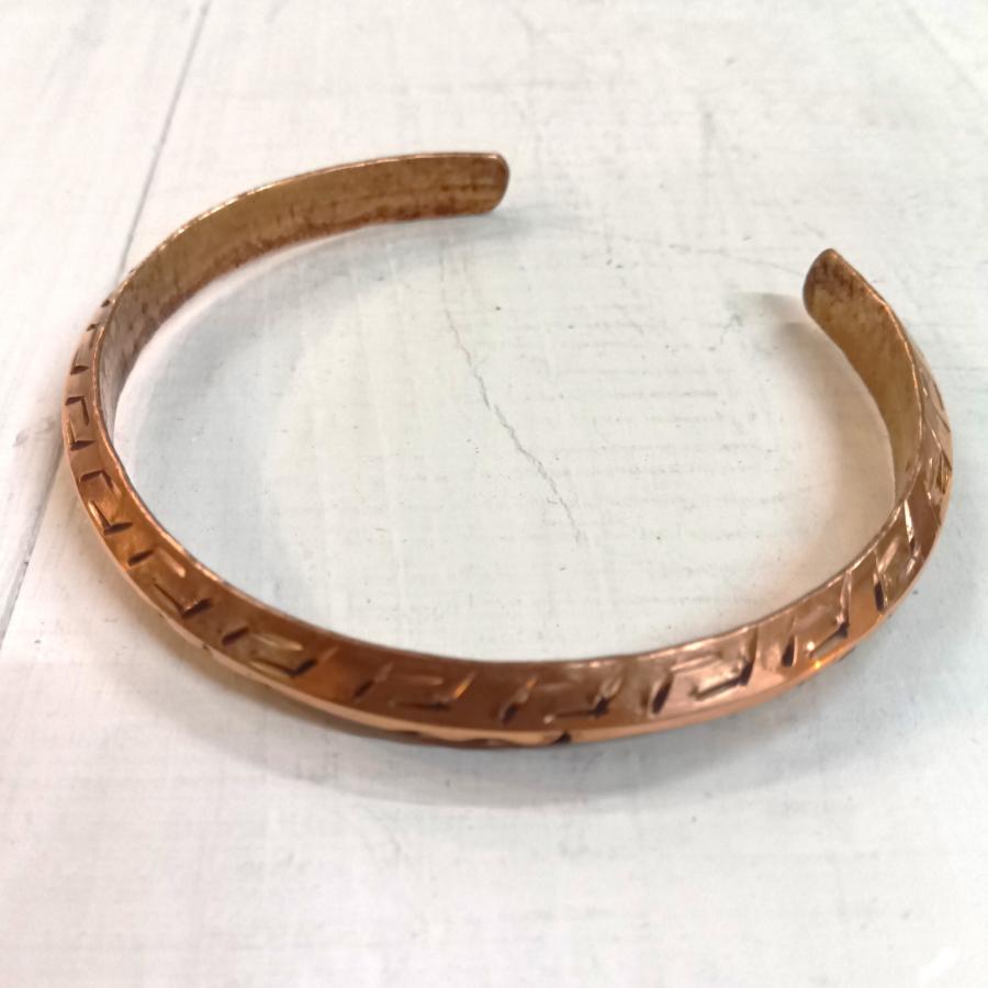 銅 バングル コッパー ブレスレット ネパール ハンドメイド エスニック