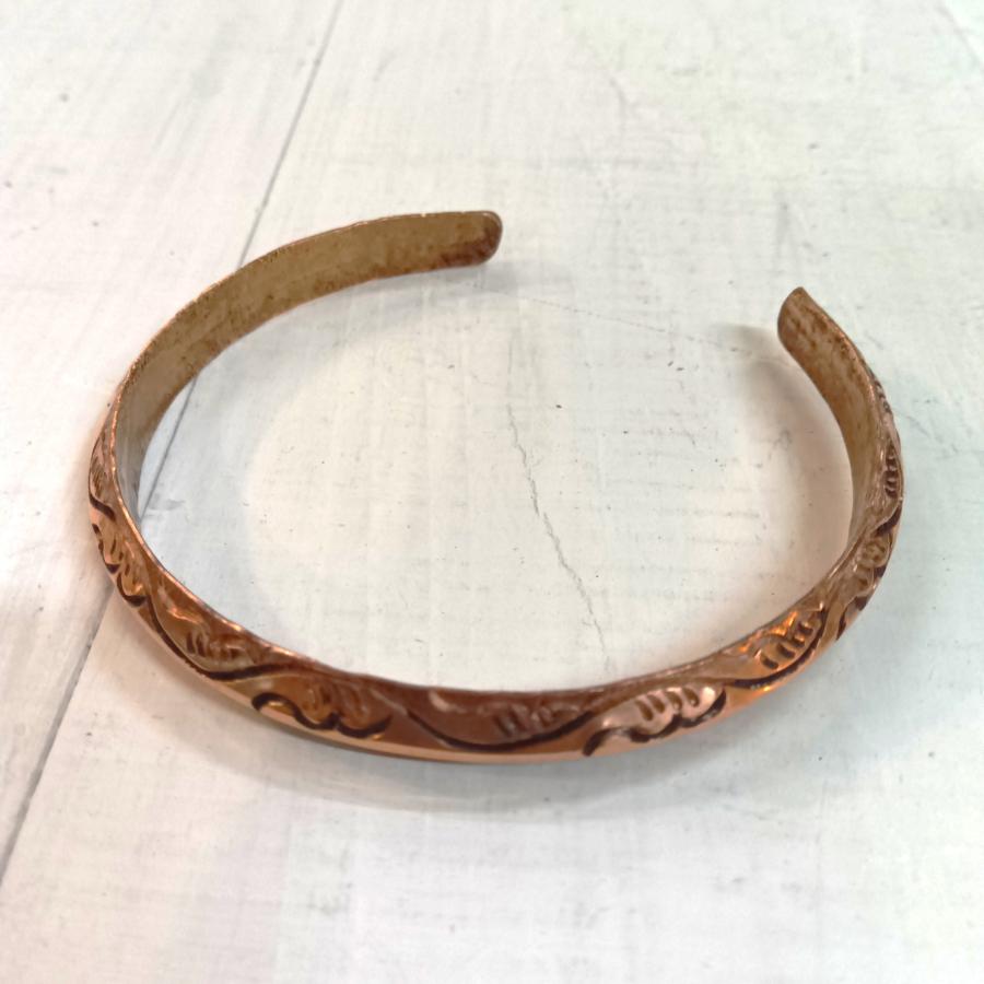 銅 バングル コッパー ブレスレット ネパール ハンドメイド エスニック