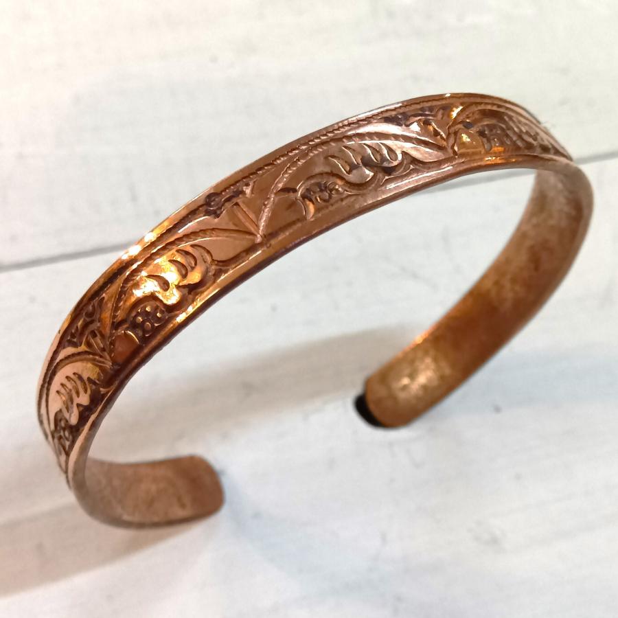 銅 バングル コッパー ブレスレット ネパール ハンドメイド エスニック