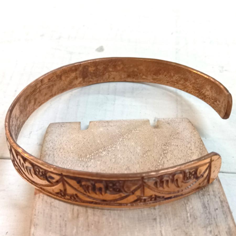 銅 バングル コッパー ブレスレット ネパール ハンドメイド エスニック