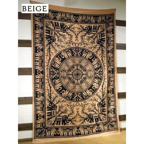 新作送料無料 マルチカバー インド綿 タペストリー ベッドカバー ソファーカバー 象柄 ファブリック アジアン エスニック Supplystudies Com