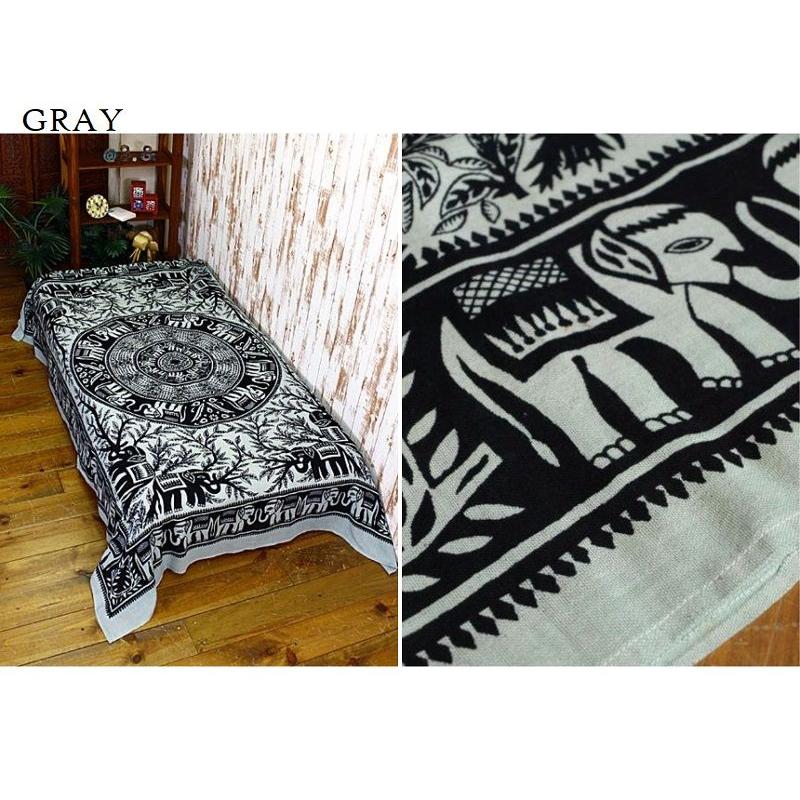 インドの布・マルチカバー・ベッドカバー・カーテン・タペストリー