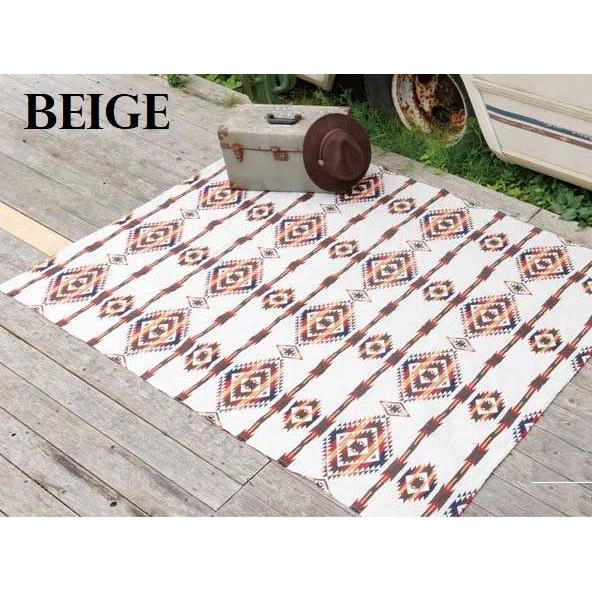 ネイティブ柄 エスニック柄 オルテガ柄 ラグ 200×140