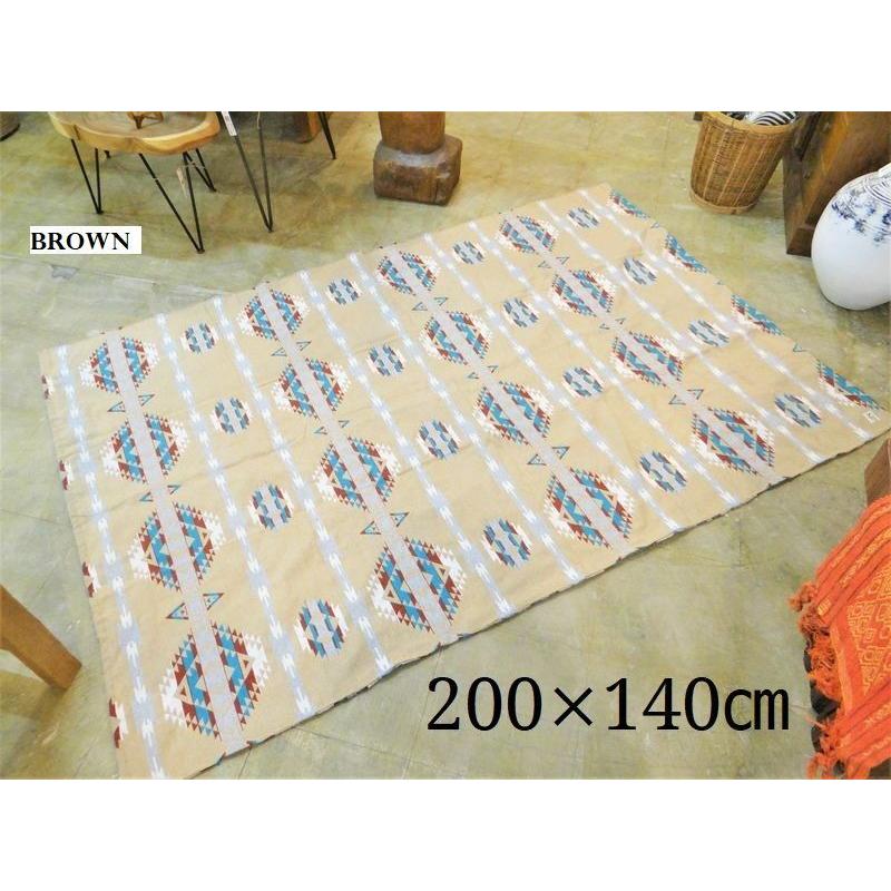 おトク情報がいっぱい ラグマット ネイティブ柄 アウトドア インドア ブランケット 140 0 オルテガ ナバホ カーペット ラグ カラー Beige Www Oroagri Eu