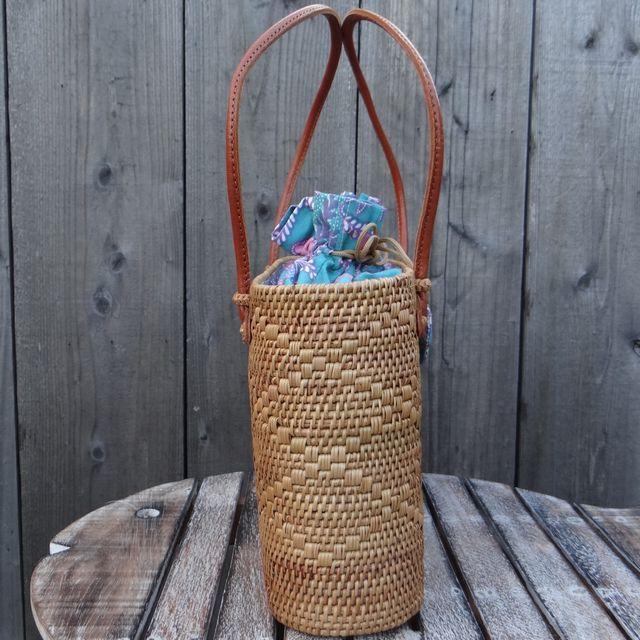 アタバッグ バリ アタ バッグ ナチュラル 天然素材 手編み 浴衣  