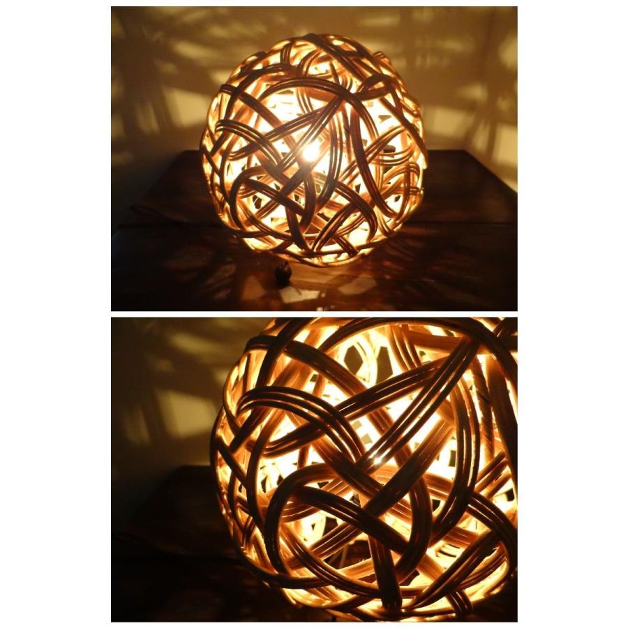 アジアンランプ スタンド ラタン 丸 ボール 照明 フロアライト フロア