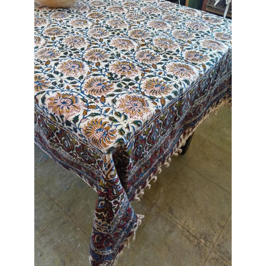 マルチカバー テーブルクロス ペルシャ更紗 木版染め イラン