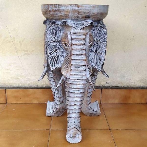 象の腰掛 木製 ゾウ 3頭 置物 オブジェ 飾り台 椅子 イス 花台 テーブル 彫刻 インテリア コレクション等に  ☆ PayPay(ペイペイ)決済可能 ☆ 札幌市 清田区 平岡 スツール おしゃれ 木彫り 象 ゾウ プランター サイドテーブル