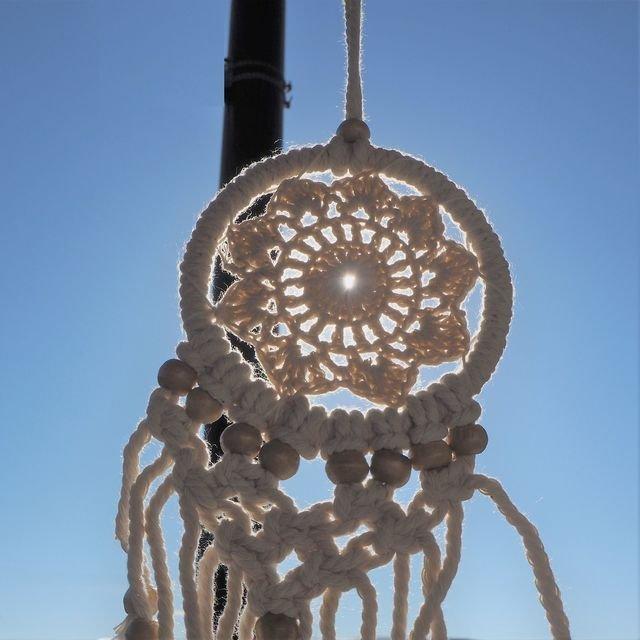 マクラメ ドリームキャッチャー お守り 魔除け 安眠 風水 おしゃれ オブジェ 生成り コットン ナチュラル ハンギング ハンギング 吊るし アジアン エスニック Lin16 B アジアンエスニックのゴア ガジャ 通販 Yahoo ショッピング