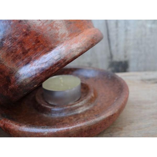 素焼き テラコッタ キャンドルホルダー 癒し アジアン バリ 焼き物 お