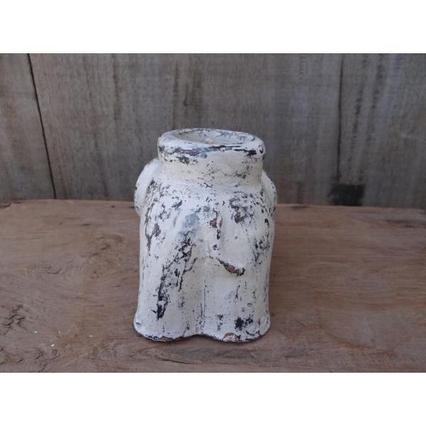 素焼き テラコッタ キャンドルホルダー 癒し アジアン バリ ゾウ 象 お