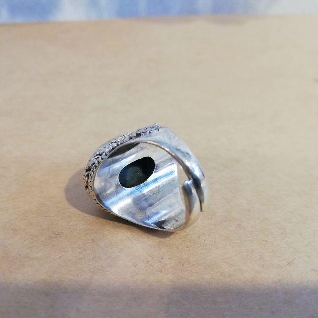 シルバーアクセサリー シルバー925 天然石 リング 指輪 ターコイズ トルコ石 アジアン エスニック シルバー925の画像