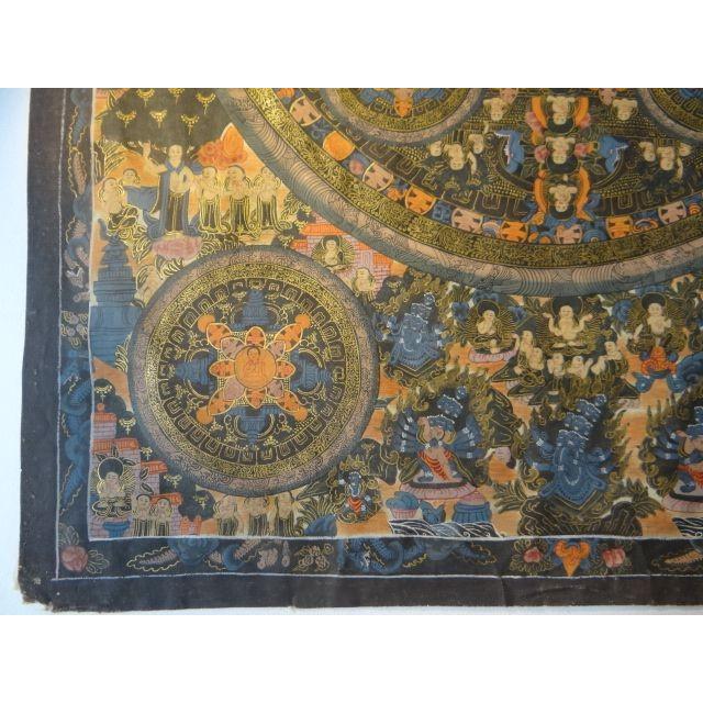タンカ 曼荼羅 マンダラ ブッダ 仏陀 47×61cm 仏画 チベット タンカ 曼荼羅 マンダラ ブッダ 仏陀 47×61cm 仏画 チベット