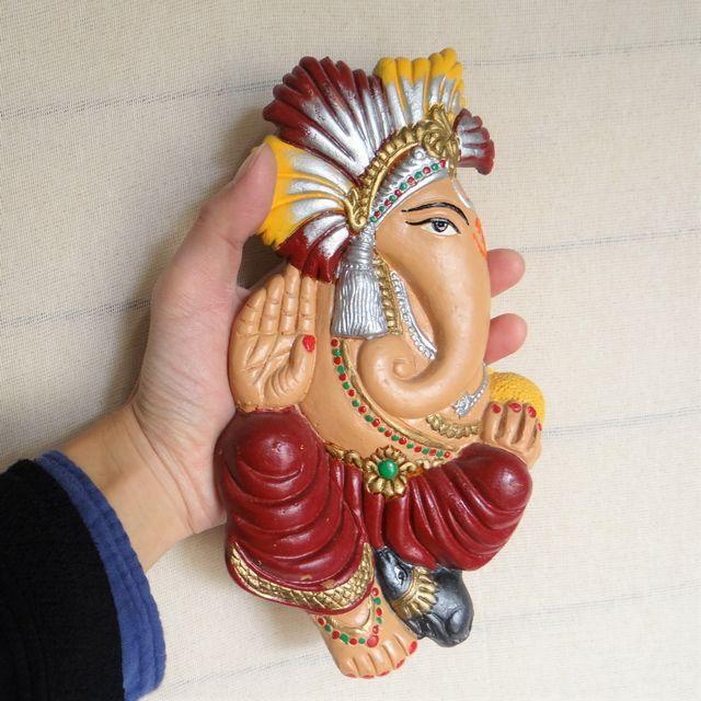ガネーシャ 壁掛け 夢をかなえるゾウ 商売 学問 金運 ご利益 縁起 素焼き 受験 アジアン雑貨 エスニック雑貨 Teraganesha アジアンエスニックのゴア ガジャ 通販 Yahoo ショッピング