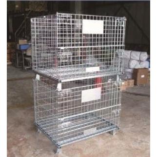業内最安　折りたたみメッシュパレート 高耐荷重 折りたたみメッシュパレット 段積み可能 ホワイトバリーン