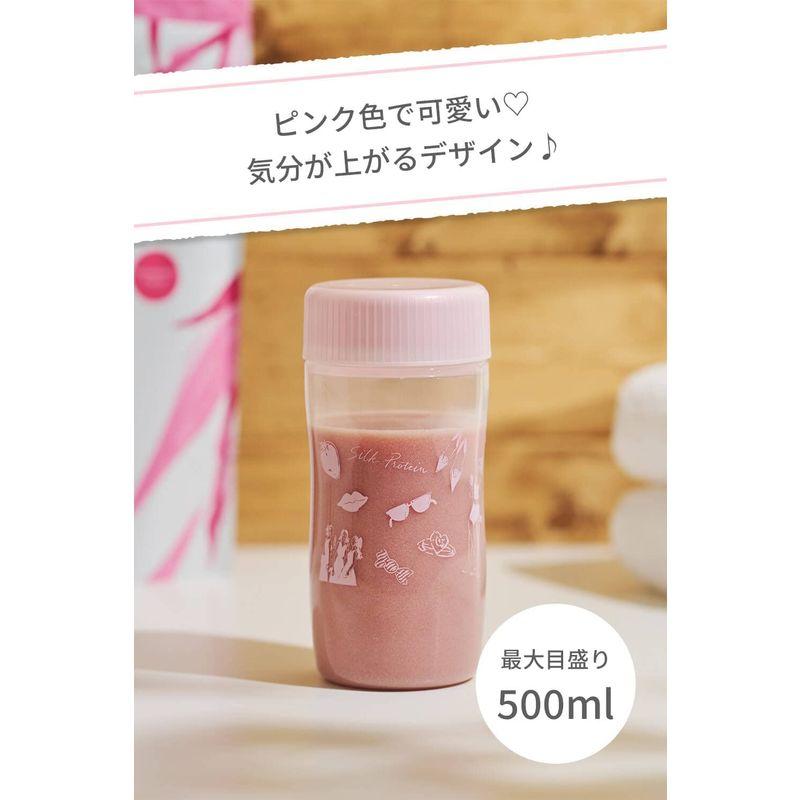 シルクプロテイン プロテイン シェイカー ピンク 500ml 可愛い 目盛り付き ソイプロテイン シェーカー ダイエット ジム 美容 Goatyahoo ショップ 通販 Yahoo ショッピング
