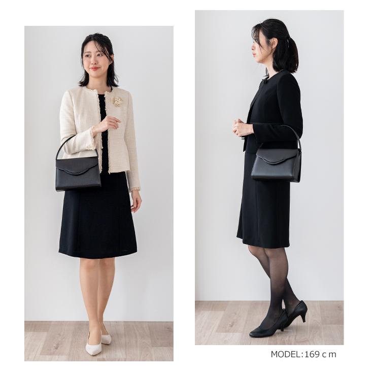 冠婚葬祭 フォーマルバッグ 黒 結婚式 葬儀用バッグ お葬式 本革