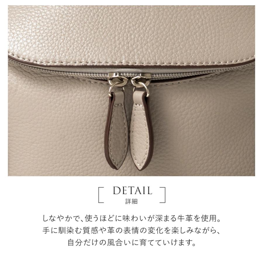 QUAY リュック レディース 本革 軽量 3way 肩掛け ショルダーバッグ 