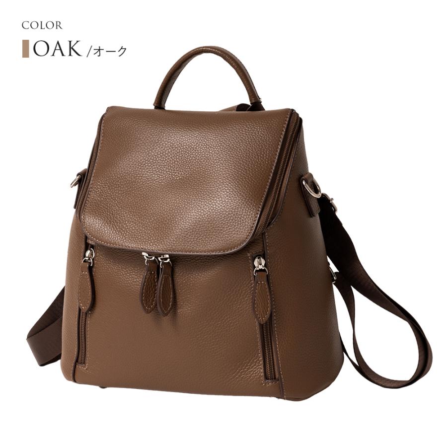 QUAY リュック レディース 本革 軽量 3way 肩掛け ショルダーバッグ 