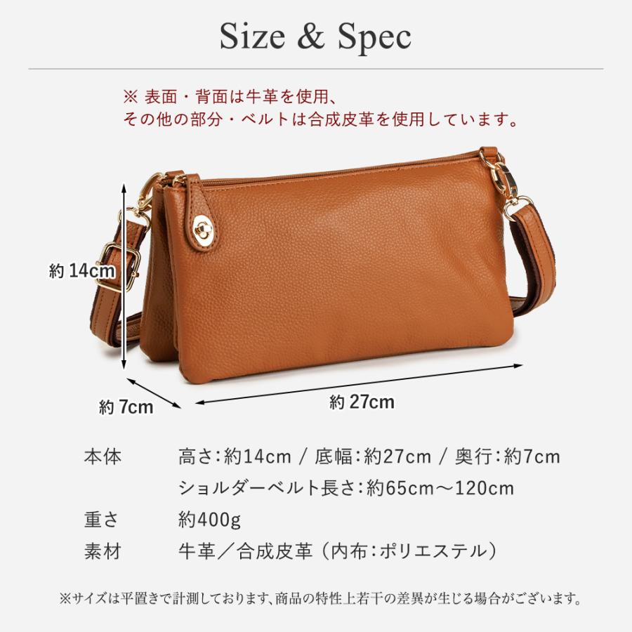 お財布ポシェット 本革 お財布ショルダー バッグ お財布バッグ スマホショルダー 小さめ ミニ レディース 革 旅行 PRAGMA プラグマの画像