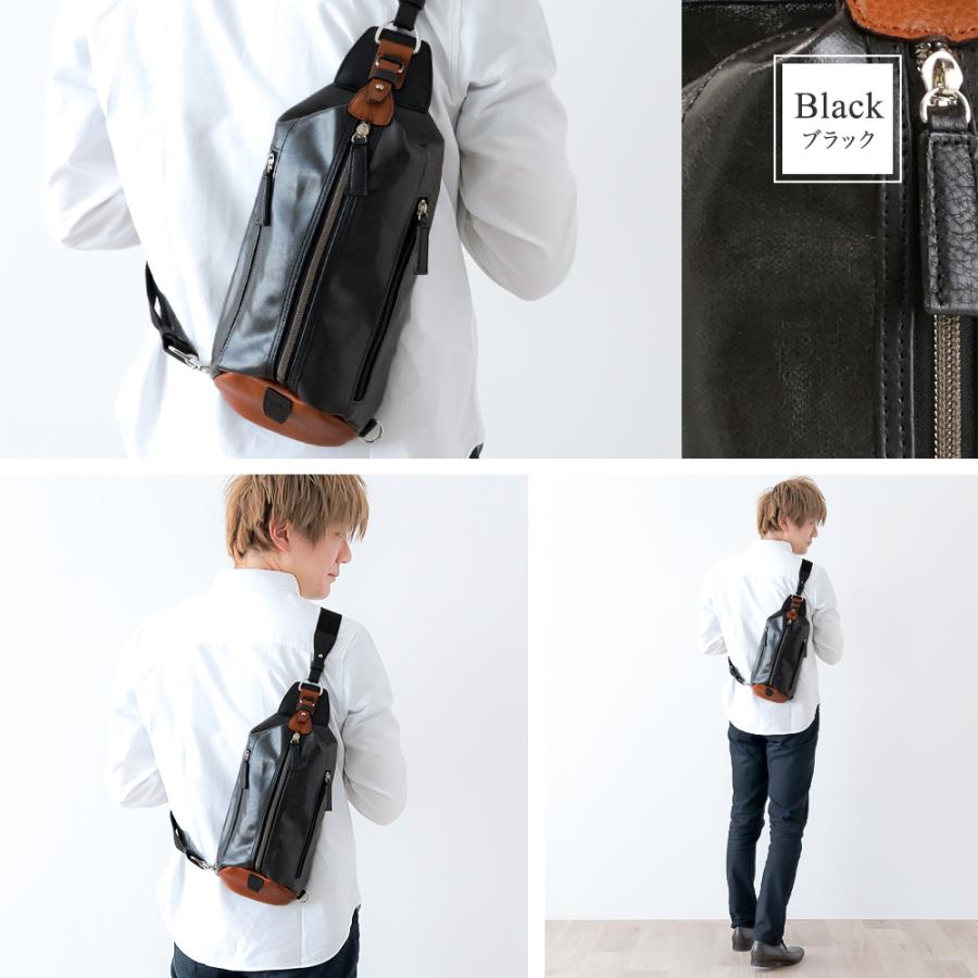 豊岡鞄 メンズ ボディバッグ 小さめ ワンショルダー バッグ