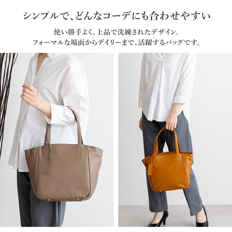 トートバッグ レディース 本革 レザー バッグ 山羊革 軽量 軽い