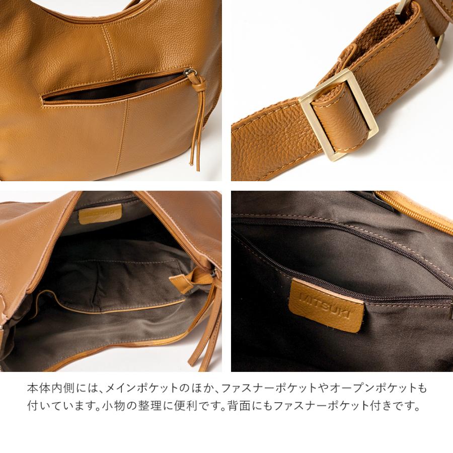 ショルダーバッグ レディース 本革 ハーフムーンバッグ 三日月型 斜