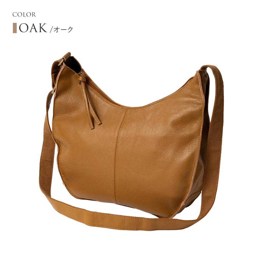 ショルダーバッグ レディース 本革 ハーフムーンバッグ 三日月型 斜