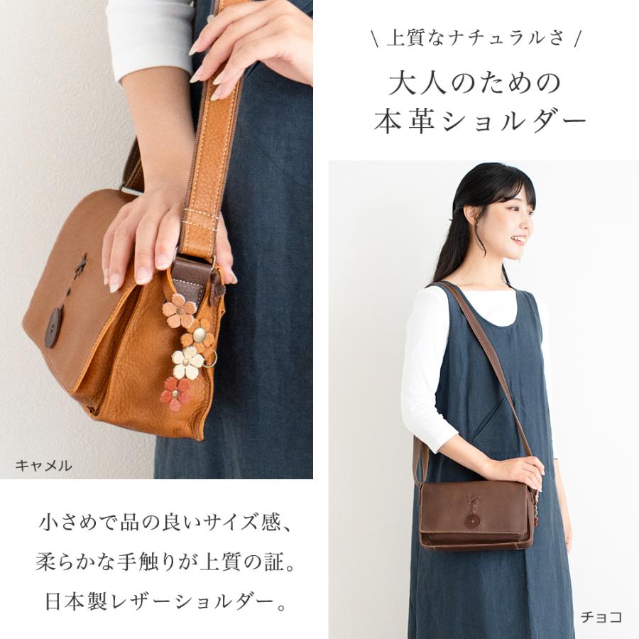 SACURA（サクラ） ショルダーバッグ レディース 牛革 本革 斜めがけ