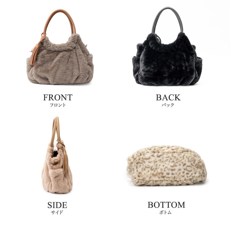 PRAGMA（プラグマ） ファーバッグ トート 冬 バッグ ショルダー 斜