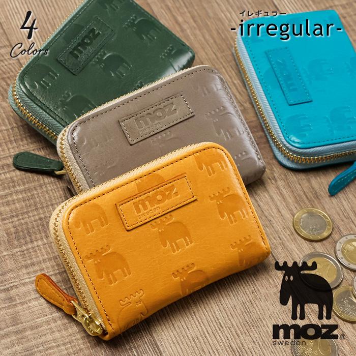【商品レビューで+5%】モズ moz 財布 レディース 小銭入れ irregular カード入れ ミニ コンパクト 小型 小さめ サイフ ウォレット メンズ 人気 グッズ 通勤 ラウンドファスナー ブランド ケース かわいい レザー 牛革 本革 革小物 国産ソフトレザー ギフト 86018 moz（モズ） 小銭入れ コンパクト 財布 小さい財布 レディース 本革