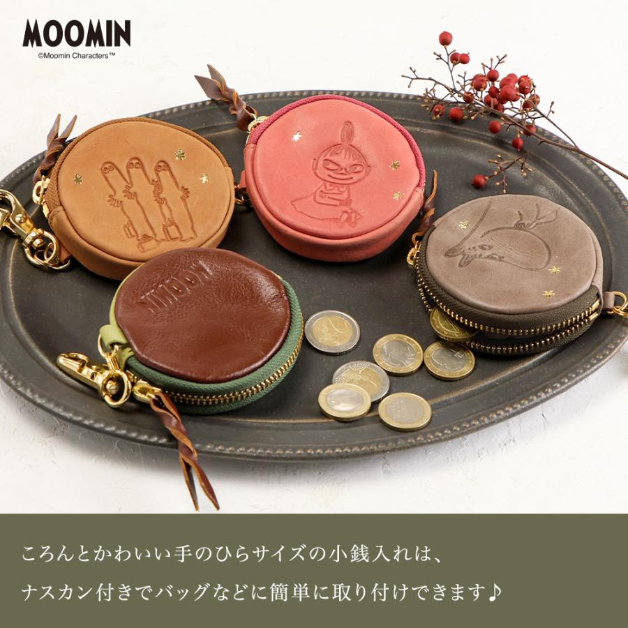 MOOMIN（ムーミン） 小銭入れ ラウンドファスナー コインケース 本革