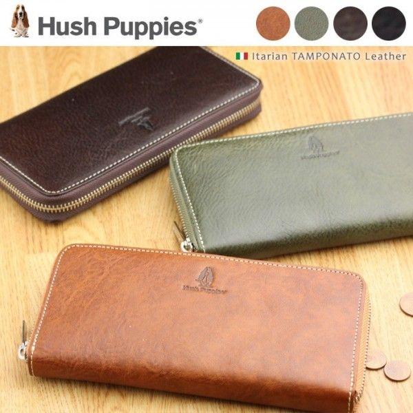 工場直送 長財布 メンズ ハッシュパピー Hush Puppies 本革 ラウンドファスナー イタリアンレザー 柔らかい Www Muslimaidusa Org
