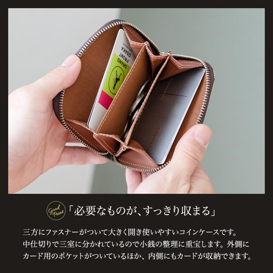 ABIES L.P. 小銭入れ メンズ 本革 コインケース カード入る 日本製