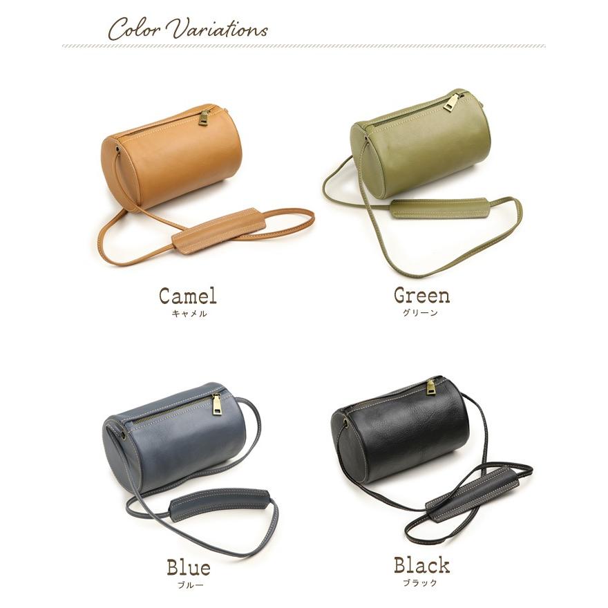 レディース ショルダーバッグ レザー ドラム型 : 五番街 バッグ・財布