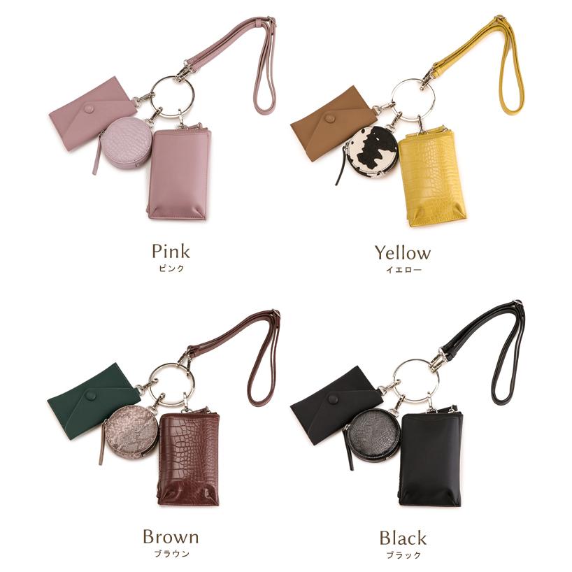 スマホショルダー ポーチ付き 合皮 スマホポーチ お財布ポシェット