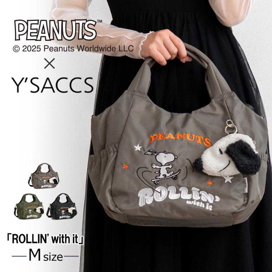 新品未使用✨Y'SACCS のスヌーピーバッグ Y'SACCS（イザック） スヌーピー バッグ 2way コラボ スヌーピーグッズ