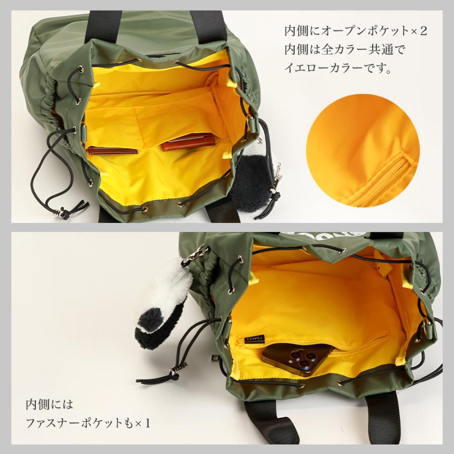 スヌーピー バッグ 2way ショルダーバッグ レディース イザック Y'SACCS コラボ グッズ 巾着 軽量 刺繍 チャーム付き トート A4 大きめ クッキー PEANUTS SNOOPYの画像