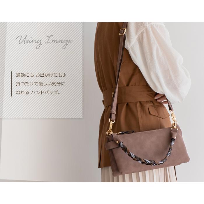 ポシェット お財布 ショルダーバッグ レディース 小さめ 斜めがけ 軽い 軽量 2way パーティー バック 大人 くすみカラー PRAGMA プラグマの画像