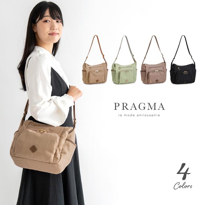 PRAGMA（プラグマ） ショルダーバッグ レディース 軽い 斜めがけバッグ