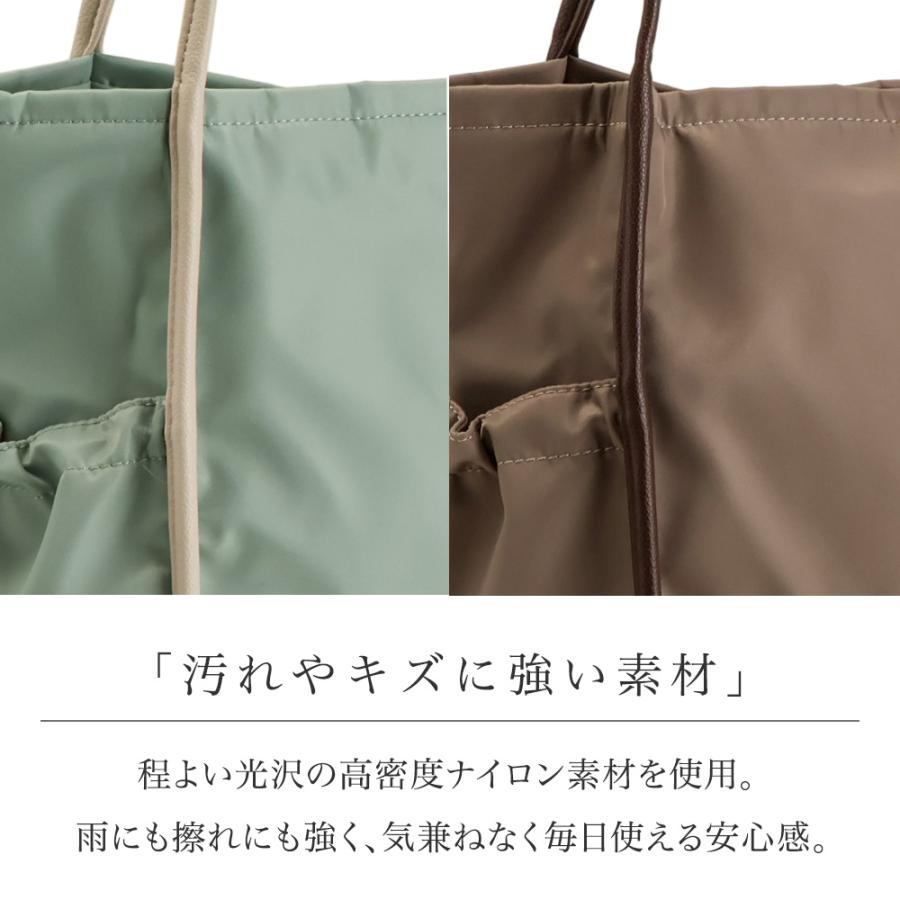 トートバッグ レディース a4 ナイロン 軽い 大きめ 軽量 通勤バッグ 通学 バック 旅行 大容量 肩掛け きれいめ ビジネス バッグ カジュアル リクルート PRAGMAの画像