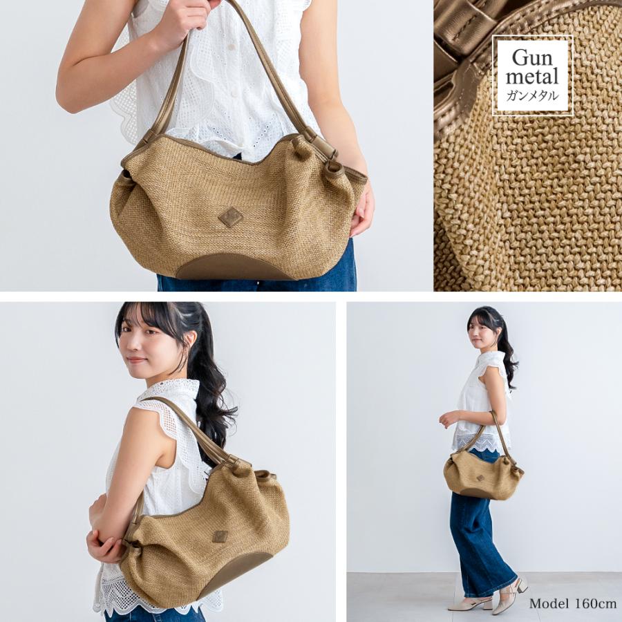 トートバッグ レディース かごバッグ 夏 バッグ 小さめ 軽量 肩掛け 軽い カゴ バック サマーバッグ マチ広 ナチュラル おしゃれ きれいめ ブランド PRAGMA | PRAGMA | 10