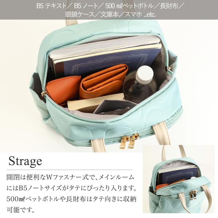 PRAGMA（プラグマ） リュック レディース 小さめ 軽量 ナイロン 2way 