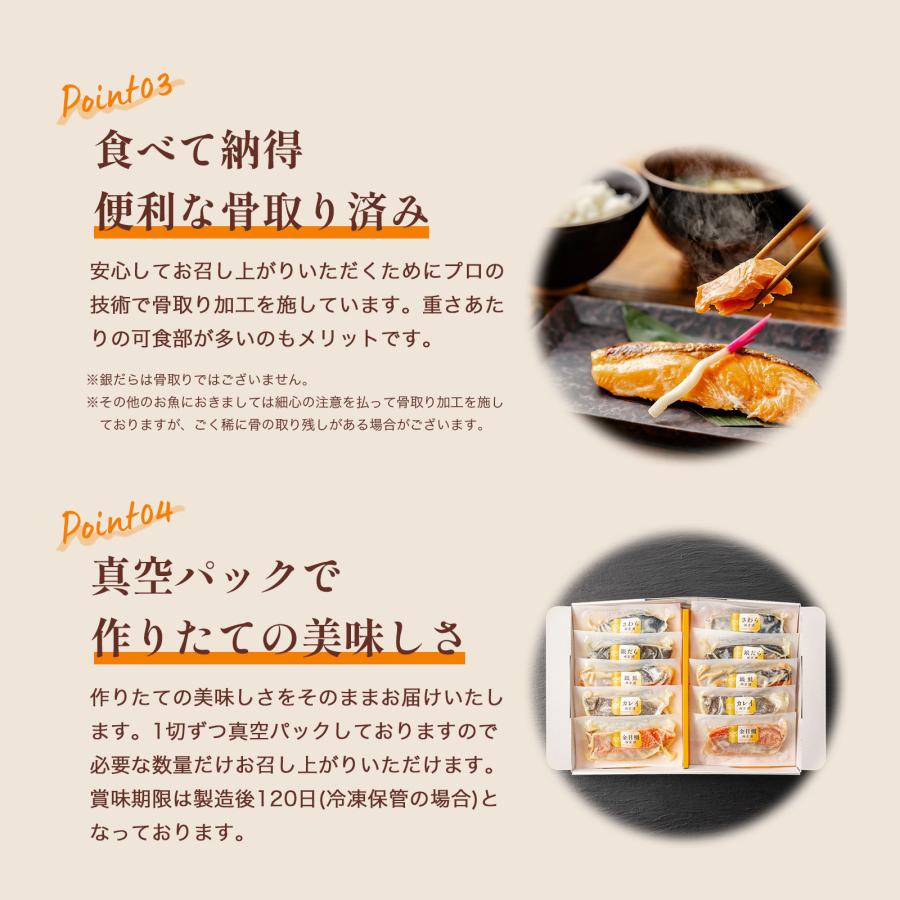 西京焼き 家庭用Bセット 15切 焼き魚 冷凍 レンジ 真空パック 骨取り 骨なし 骨抜き 魚 詰め合わせ レンチン 切り身 銀だら 真鯛 ぶり 鮭 銀鮭 さば ごちみ〜る_4