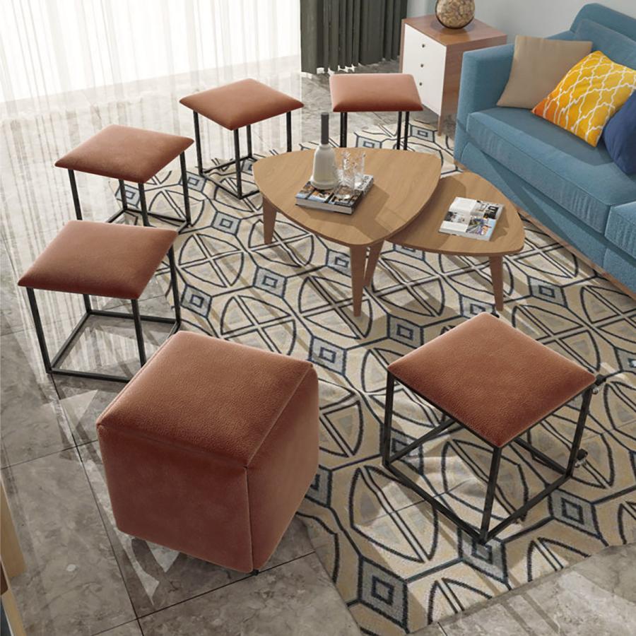 イス 椅子 5脚 コンパクト インテリア 省スペース キャスター付き