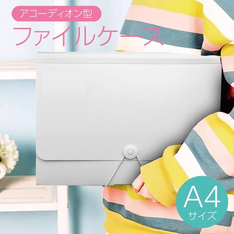 ファイル a4 アコーディオン 書類ケース レターケース ドキュメントファイル クリアファイル 13ポケット 450枚収納 便利 a-filecase | 