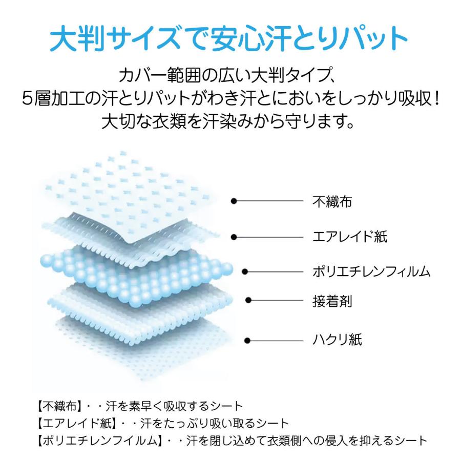 汗取りパッド 40枚 20組 わき用 あせとり 汗取り インナー 汗取りパッド 40枚 20組 わき用 あせとり 汗取り インナー