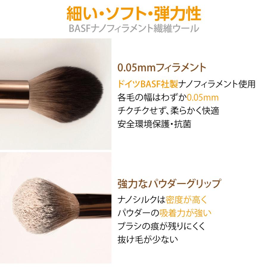 コスメブラシ 5本セット ケース付き コンシーラーブラシ メイクブラシ