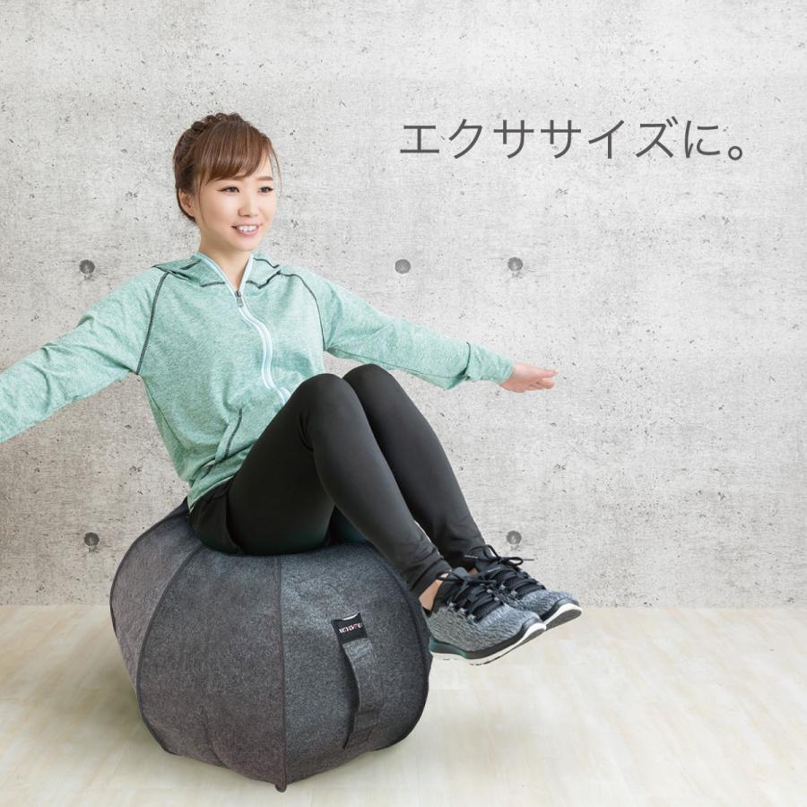 バランスボール 55cm カバー 椅子 エクササイズ おしゃれ バランスツール バランスチェア ボール 簡易ポンプ付き balance-ball｜gochumon｜10